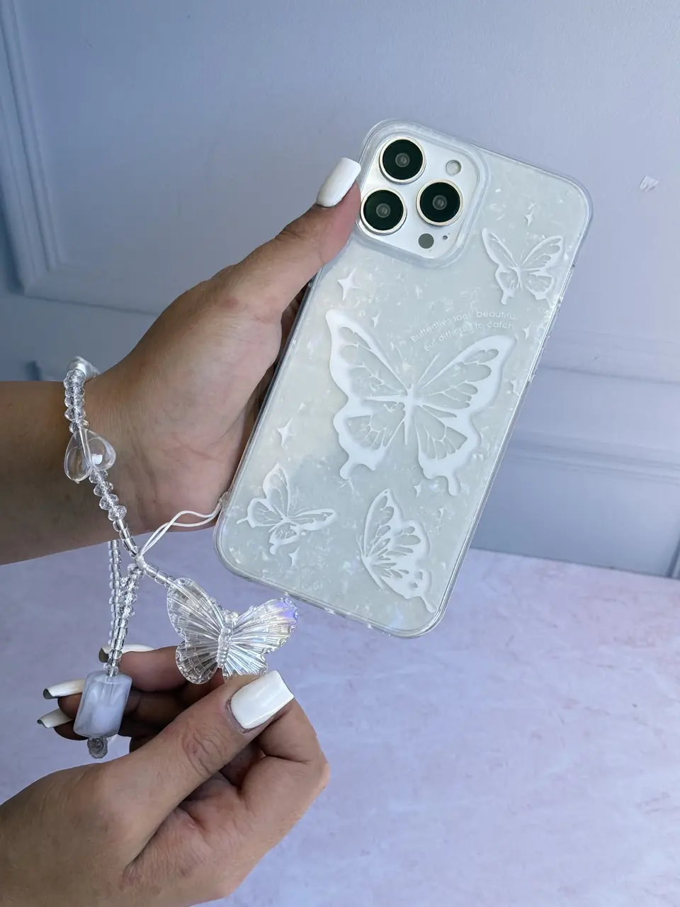 قاب آیفون Ice Butterfly با آویز