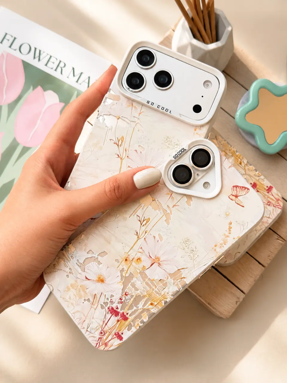 قاب آیفون SoCool Butterfly Bloom