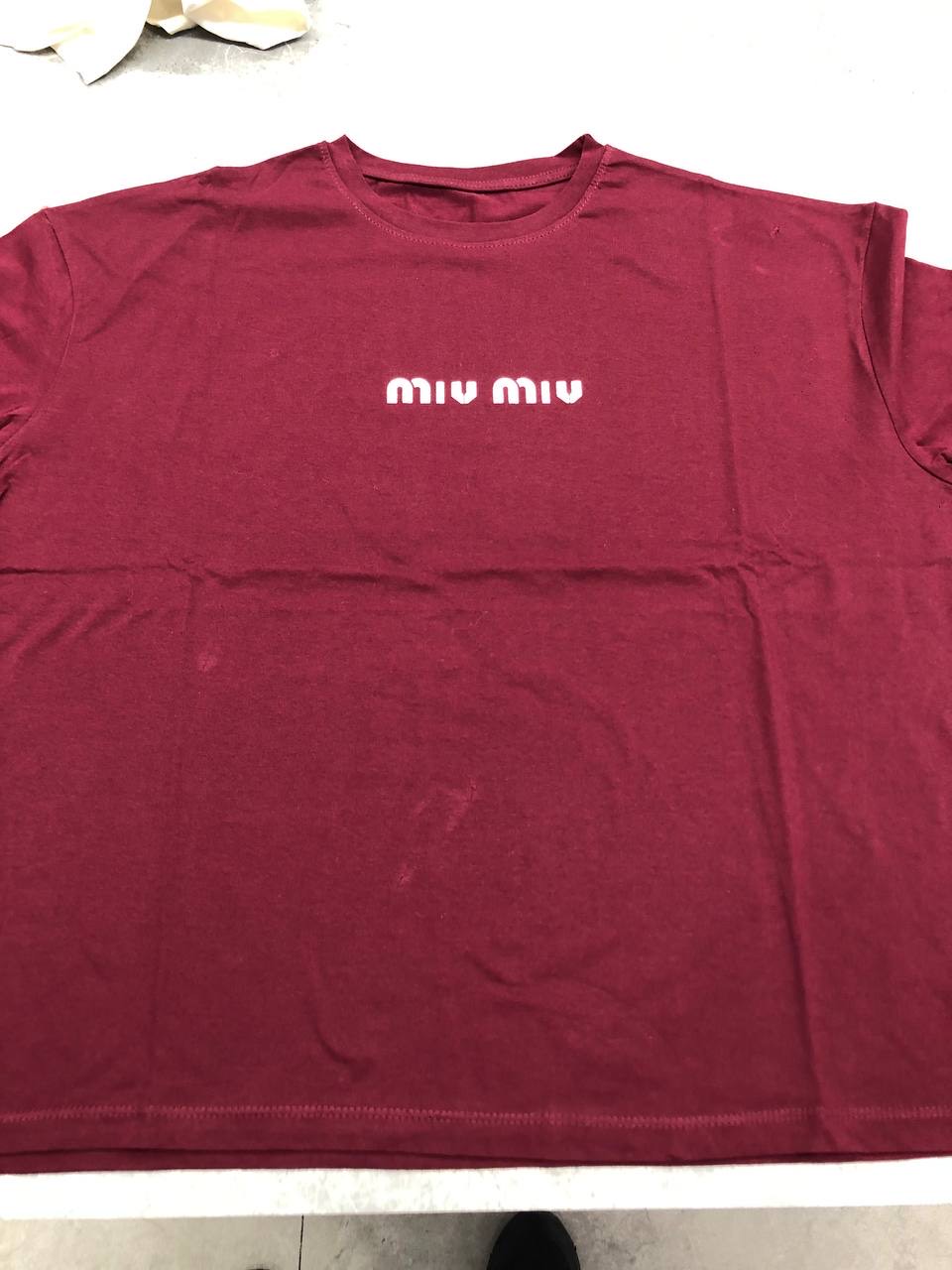 تیشرت باکسی چاپ miu miu
