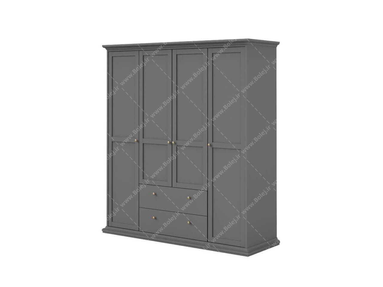 کمد لباس چوبی کلاسیک مدل باربد