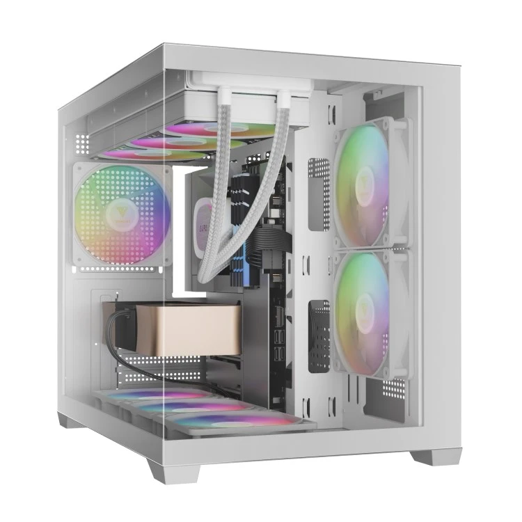 کیس کامپیوتر گیمینگ مدل AURA GC10M WH