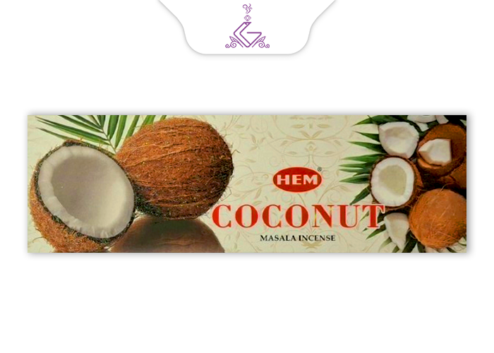عود شاخه ای دست ساز نارگیلCOCONUT-برند هم HEM