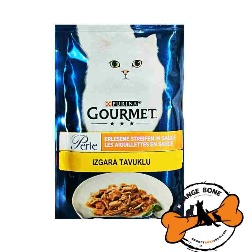 پوچ  گربه گورمت طعم مرغ در سس (85 گرم)