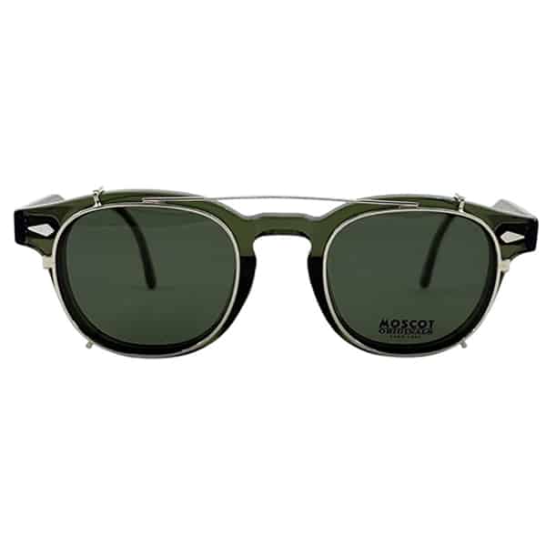 عینک کاوردار موسکات دسته‌عصایی سبز Moscot Lemtosh