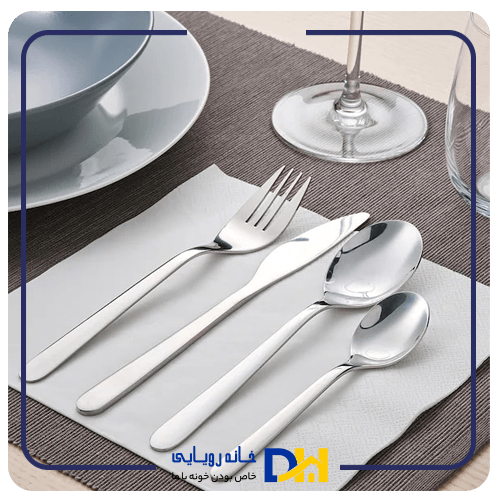 ست قاشق چنگال۲۴پارچه استیل ایکیا ۶نفرهFORNUFT