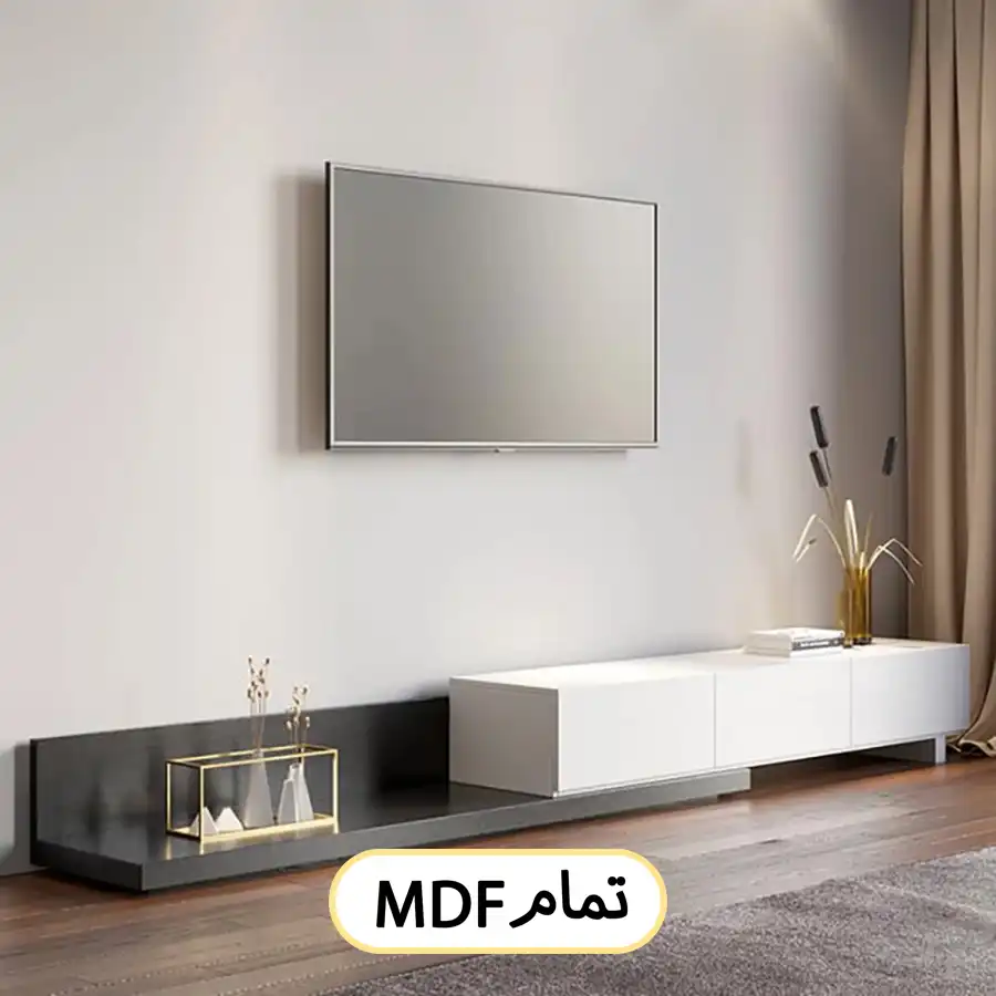 میز تلویزیون تمام ام دی اف چوبی کد 0000118