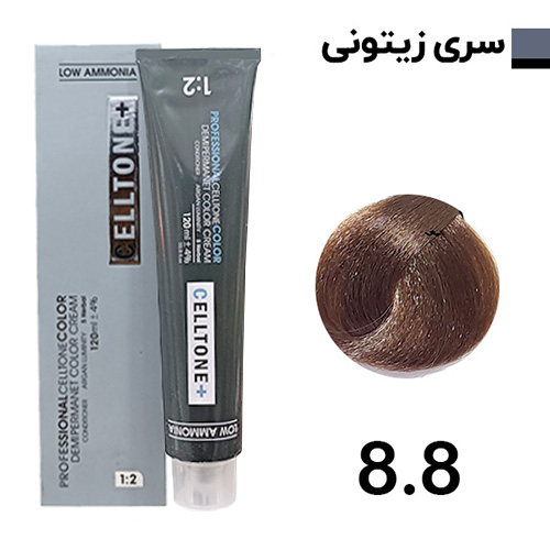 رنگ مو بلوند زیتونی روشن سلتون پلاس شماره 8.8