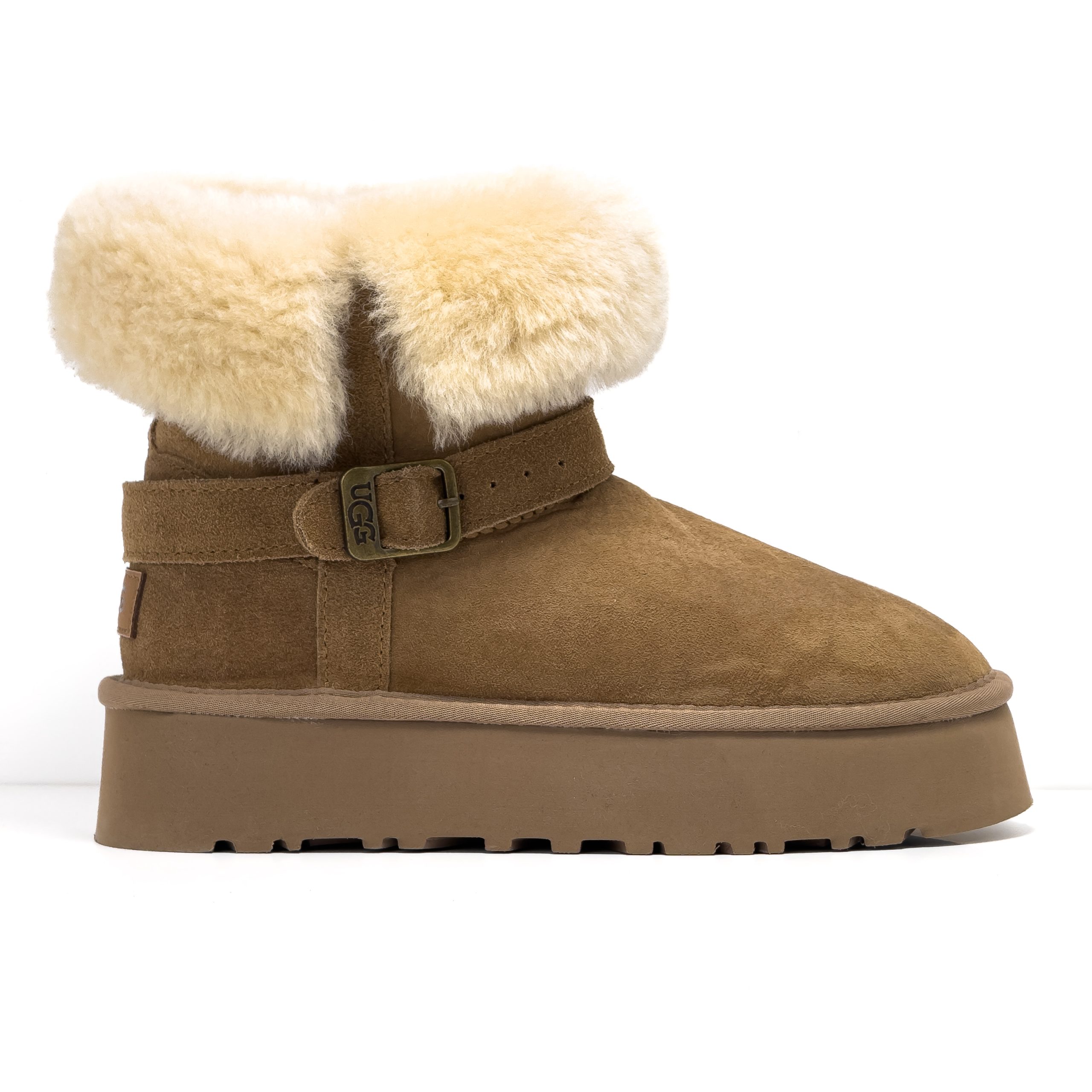 UGG اورجینال ساقدار خزدار رنگ قهوه ای