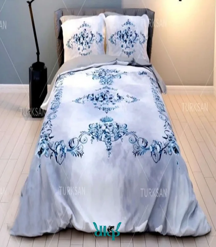 روتختی سفید گلدار دونفره کد d370