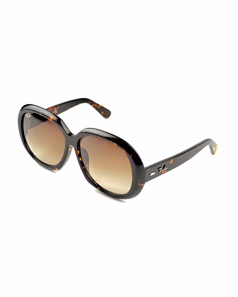 عینک آفتابی زنانه ریبن مدل RayBan RB4098 Jackie Ohh - فريم هاونا عدسي هايلايت قهوه اي