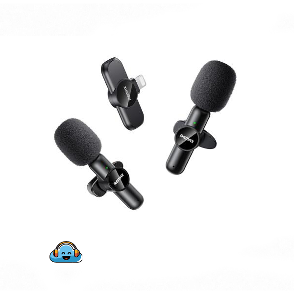 میکروفون بی‌سیم لایو استریم Remax مدل K10 (Ryusic Series One-to-Two)