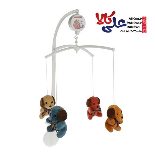 آویز تخت کودک پلیشی مدل سگ