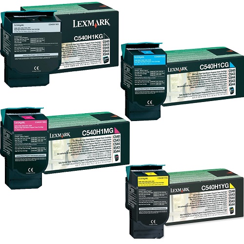 ست کارتریج طرح اورجینال لکسمارک C540 چهار رنگ Lexmark C540 Set Toner