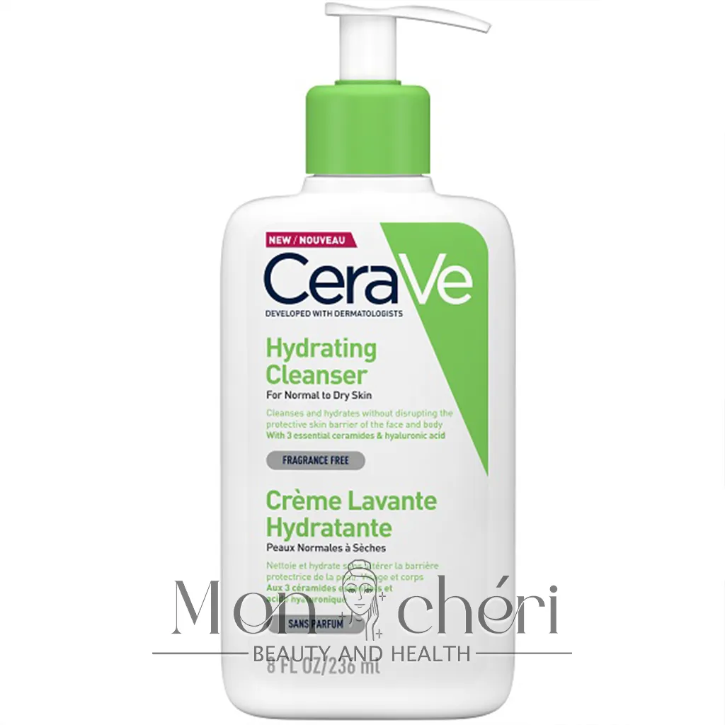 ژل شستشو و آبرسان پوست نرمال تا خشک سراوی CeraVe Hydrating Cleanser حجم 236ml