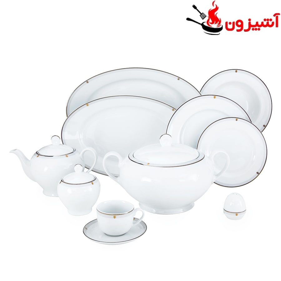 سرویس 102 پارچه 12 نفره طرح ایزابل پلاتینی