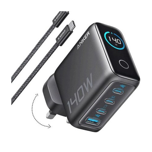 شارژر دیواری انکر 140 وات 3 پین (ANKER Fast Charging For Four Devices 140W B2697)