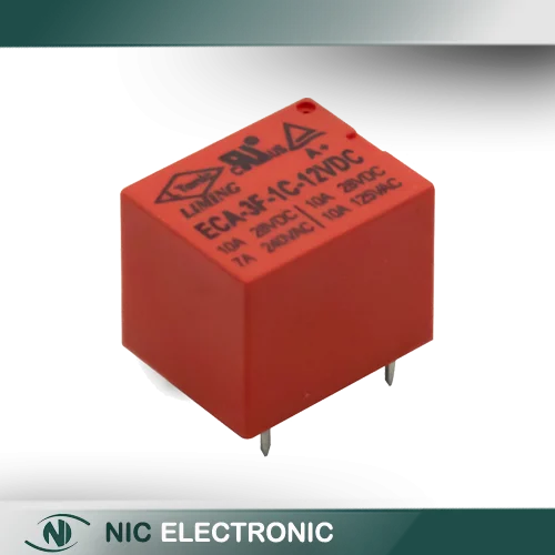 رله 12V پایه میلون T73 مارک LIMING کد ECA-3F-1C-12VDC