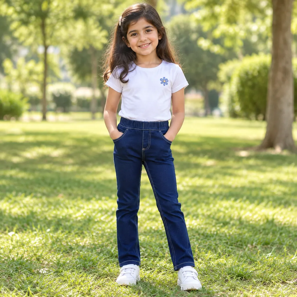 شلوار لی دخترانه برند اسمارا کد 4774