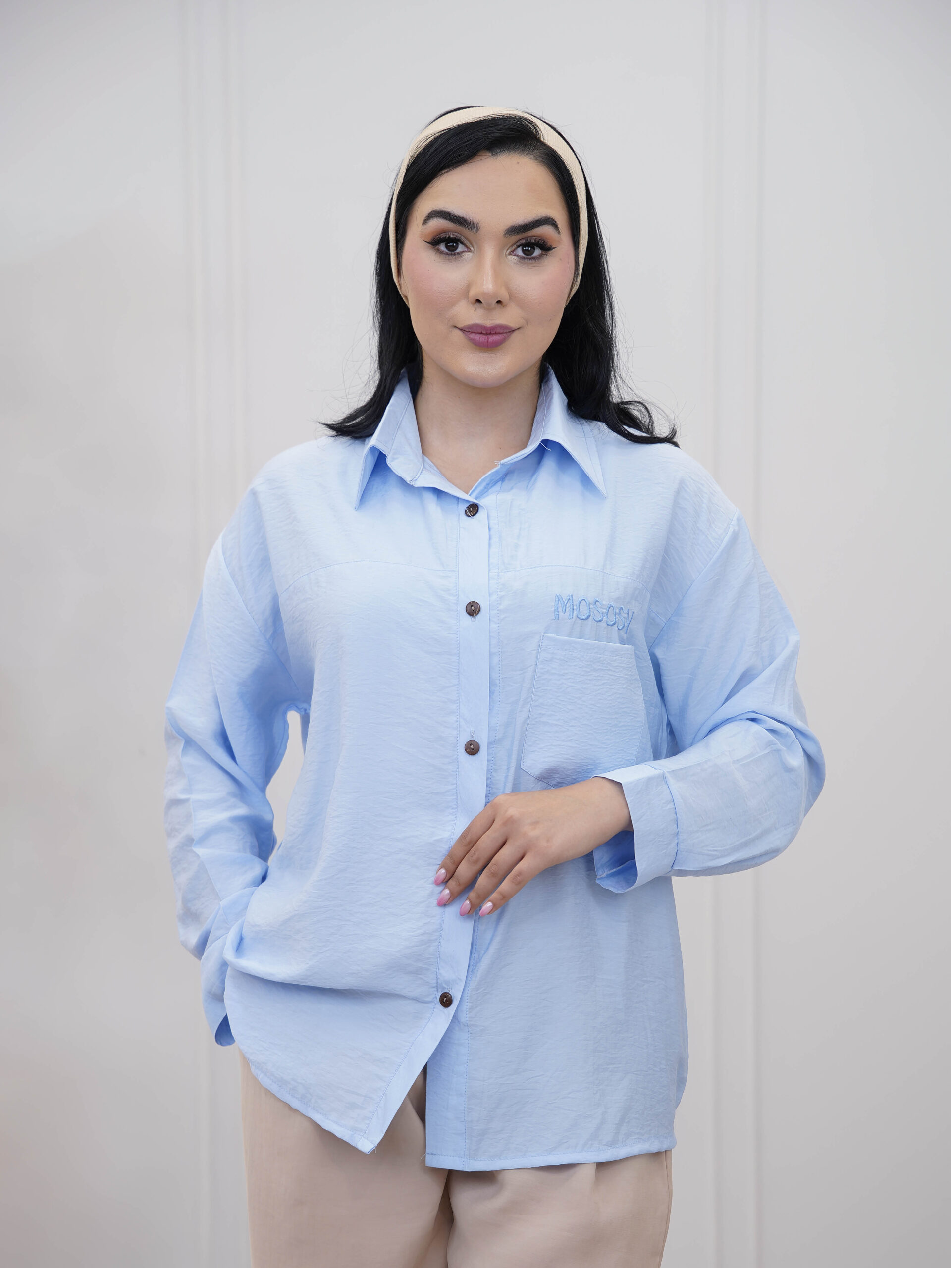 شومیز لینن زنانه مدل مانا