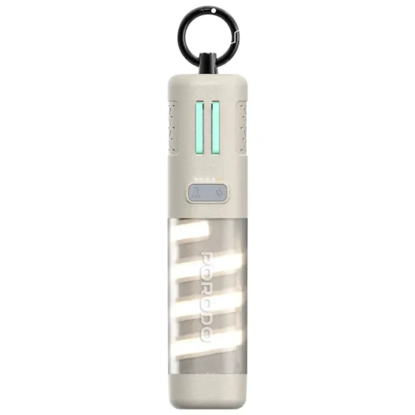 پاور بانک پرودو مدل Porodo PowerBeam 5000mAh Power Bank with Built-In Flashlight