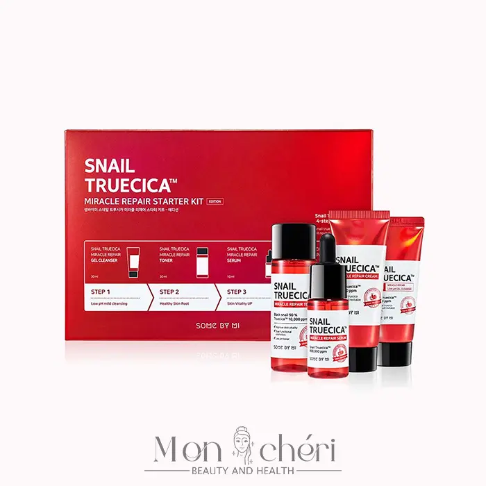 کیت معجزه ترمیم کننده پوست حلزون سام بای می قرمز | By Mi Snail Truecica Miracle Repair Starter Kit