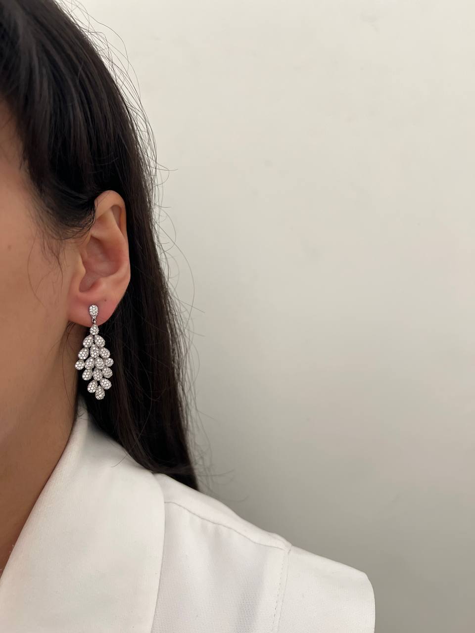 گوشواره خوشه ای جواهری