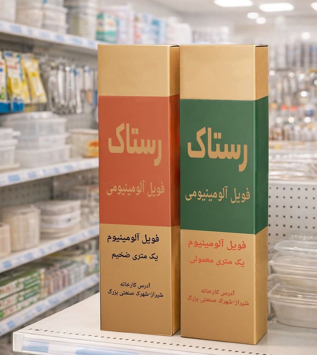 فویل آلومینیوم ضخیم 80 سانت یک متری رستاک