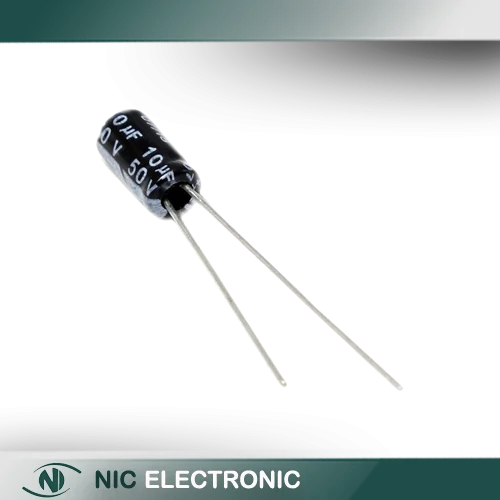 خازن الکترولیتی 10UF/50V-4X7-105C-BLACK