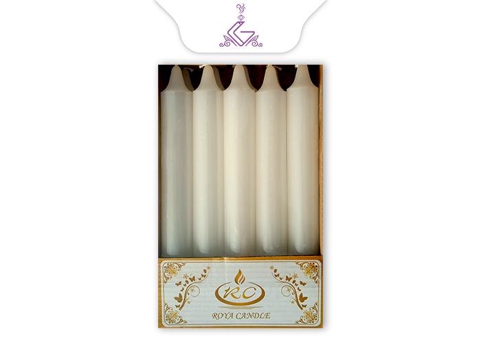 شمع قلمی دینر 18CM برند رویا ROYA CANDLE