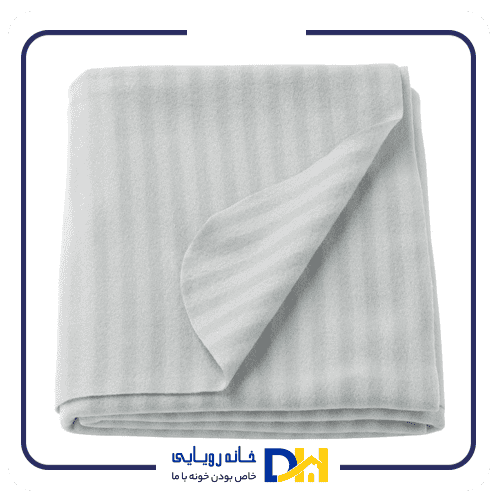 پتو طوسی راه راه ایکیا VITMOSSA
