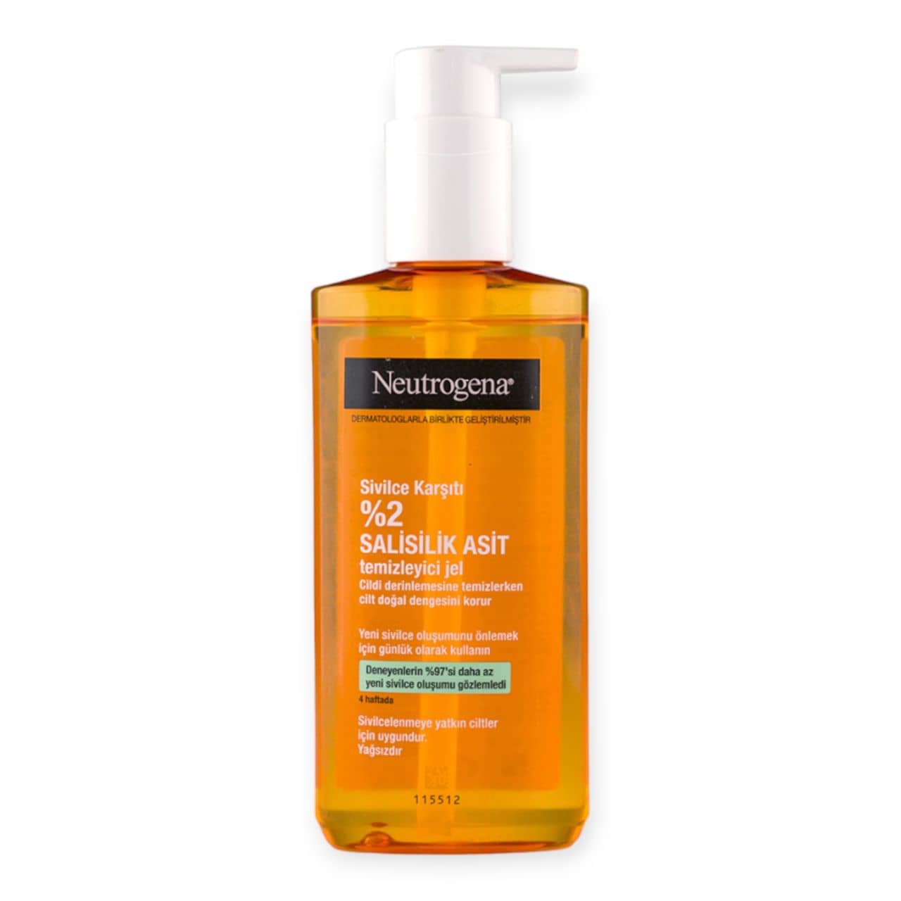 ژل شستشو صورت ضد جوش نوتروژینا 2% سالسیلیک اسید Neutrogena Facial Cleanser 2% Salicylic Acid | شوینده پوست چرب و جوش‌دار