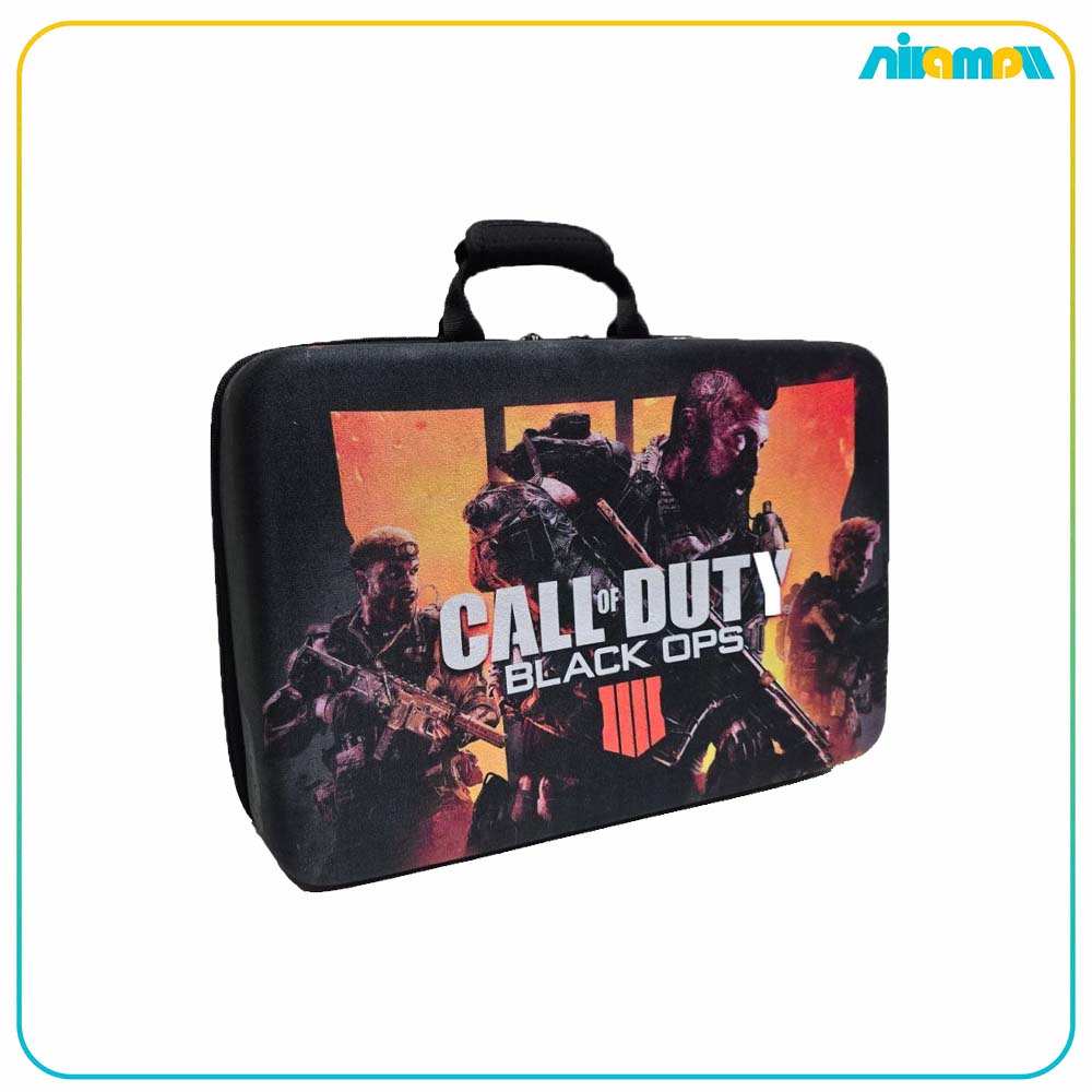 کیف کنسول بازی مخصوص ps5 Slim طرح call of duty black ops
