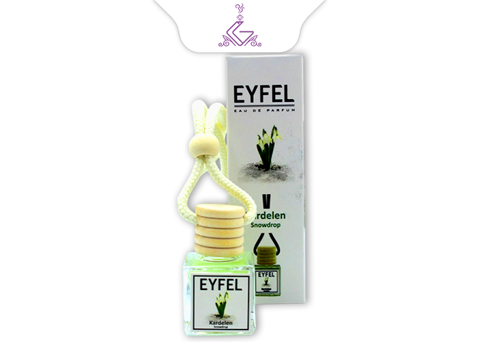 خوشبو کننده ماشینی آویز(شیشهای)گل یخ SNOWDROP برند ایفل EYFEL