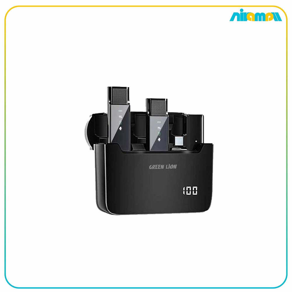 میکروفن بی سیم گرین لاین مدل 2in1 Digital Display Type-C