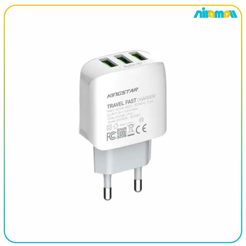 شارژر دیواری کینگ استار مدل KW163A