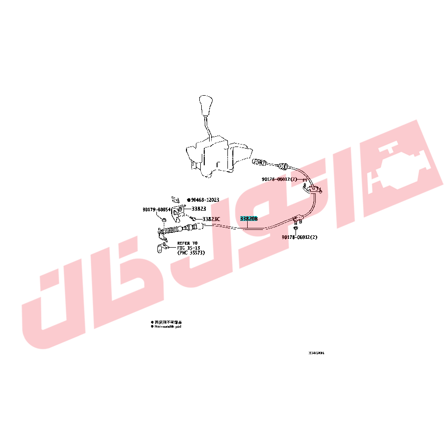 سیم تعویض دنده لکسوس GX460 مدل 2015-2013