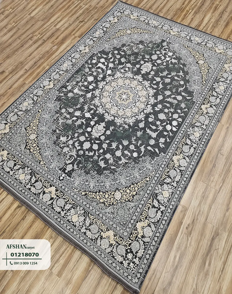 فرش 1200 شانه آکرلیک طرح ساغر کد 01218070 هلن