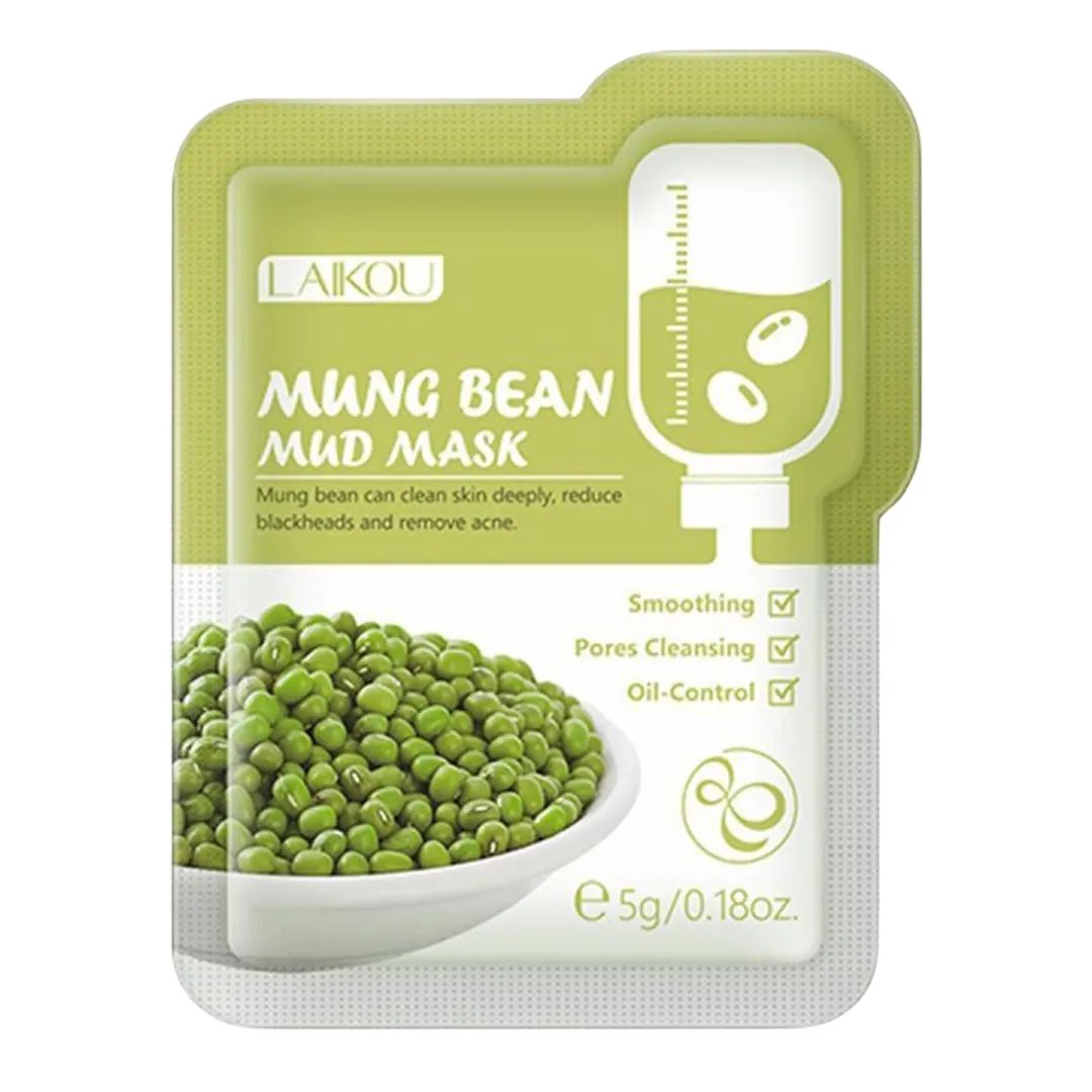 مود ماسک ساشهای پاکسازی ماش لایکو (LAIKOU Mung Bean Mud Mask)