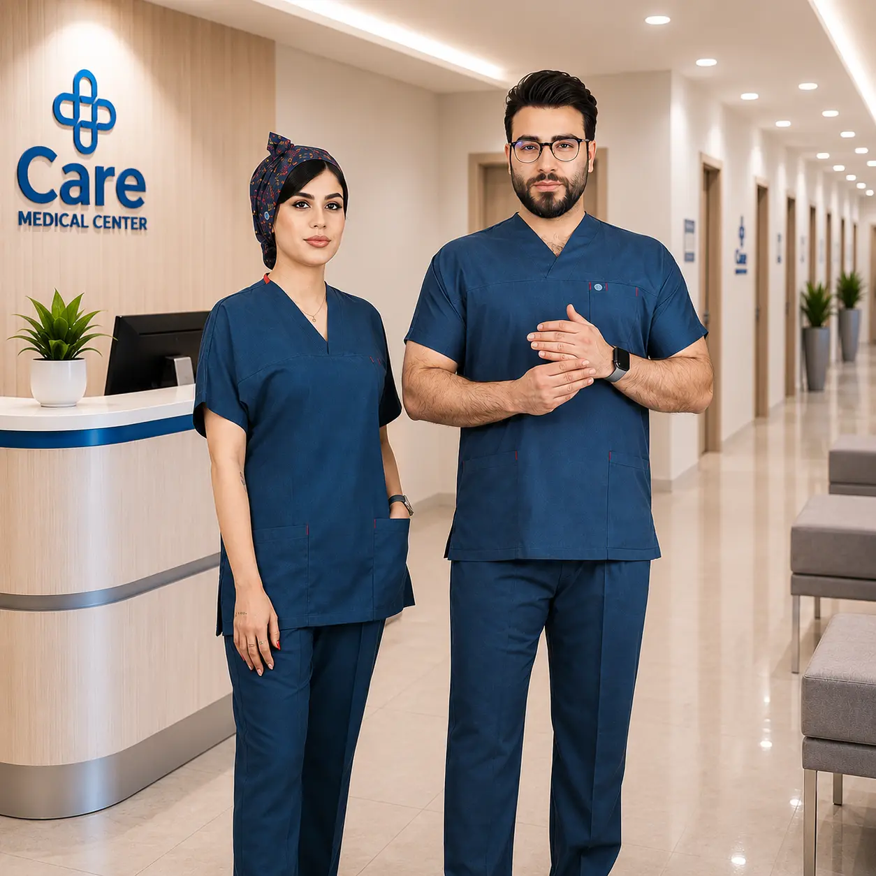 اسکراب شلوار مدل (U-flex) سبز جین
