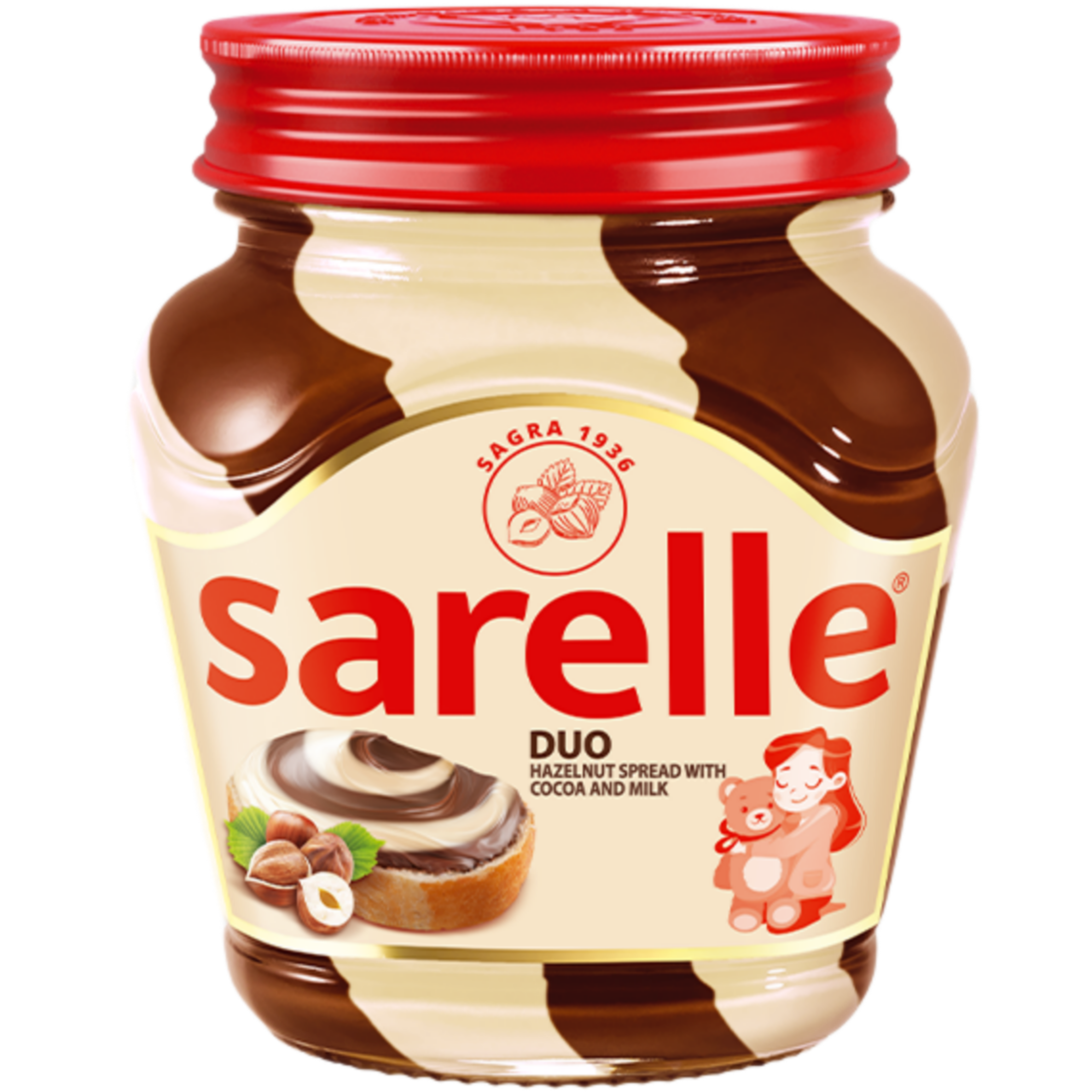شکلات صبحانه سارلا دورنگ (350gr)