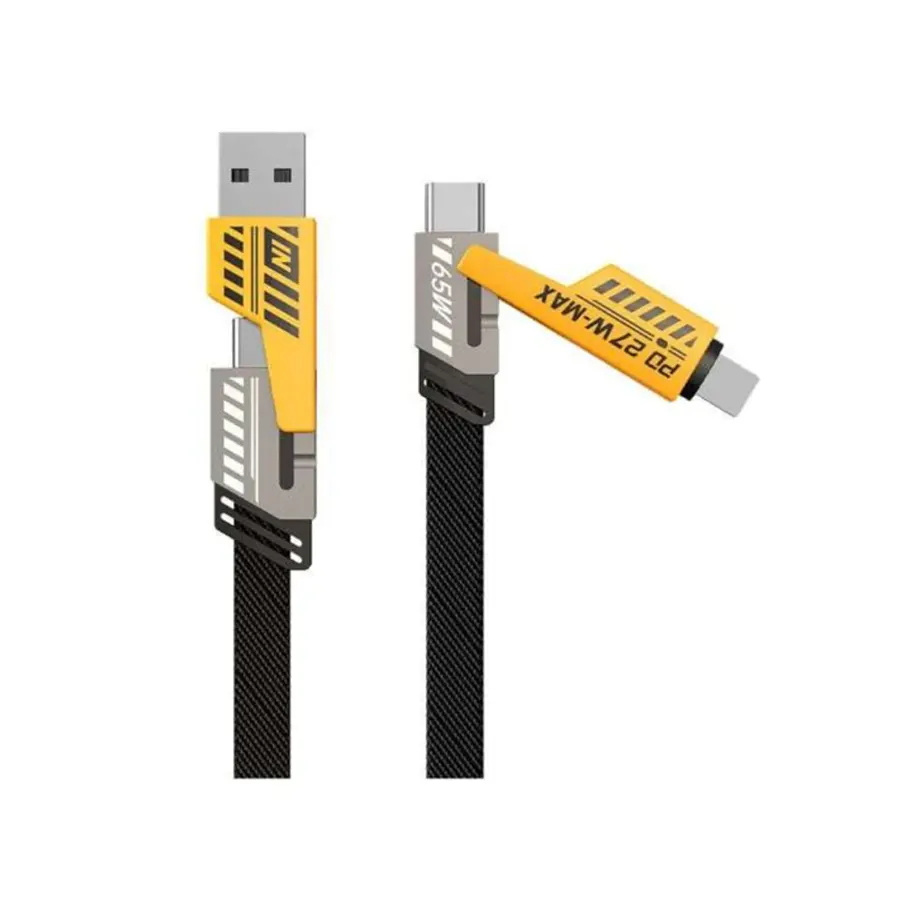 رابط شارژ 4 سر | کابل شارژ تبدیل شونده چهار کاره 65W/27W