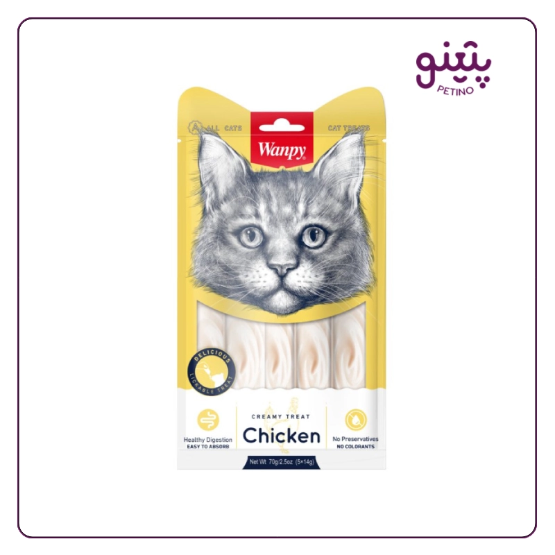 بستنی گربه ونپی با طعم مرغ