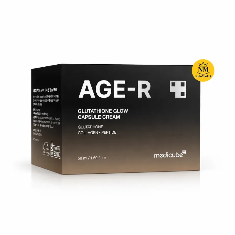 کرم صورت مدی کیوب 50 میلی لیتر AGE-R Glutathione Glow Capsule