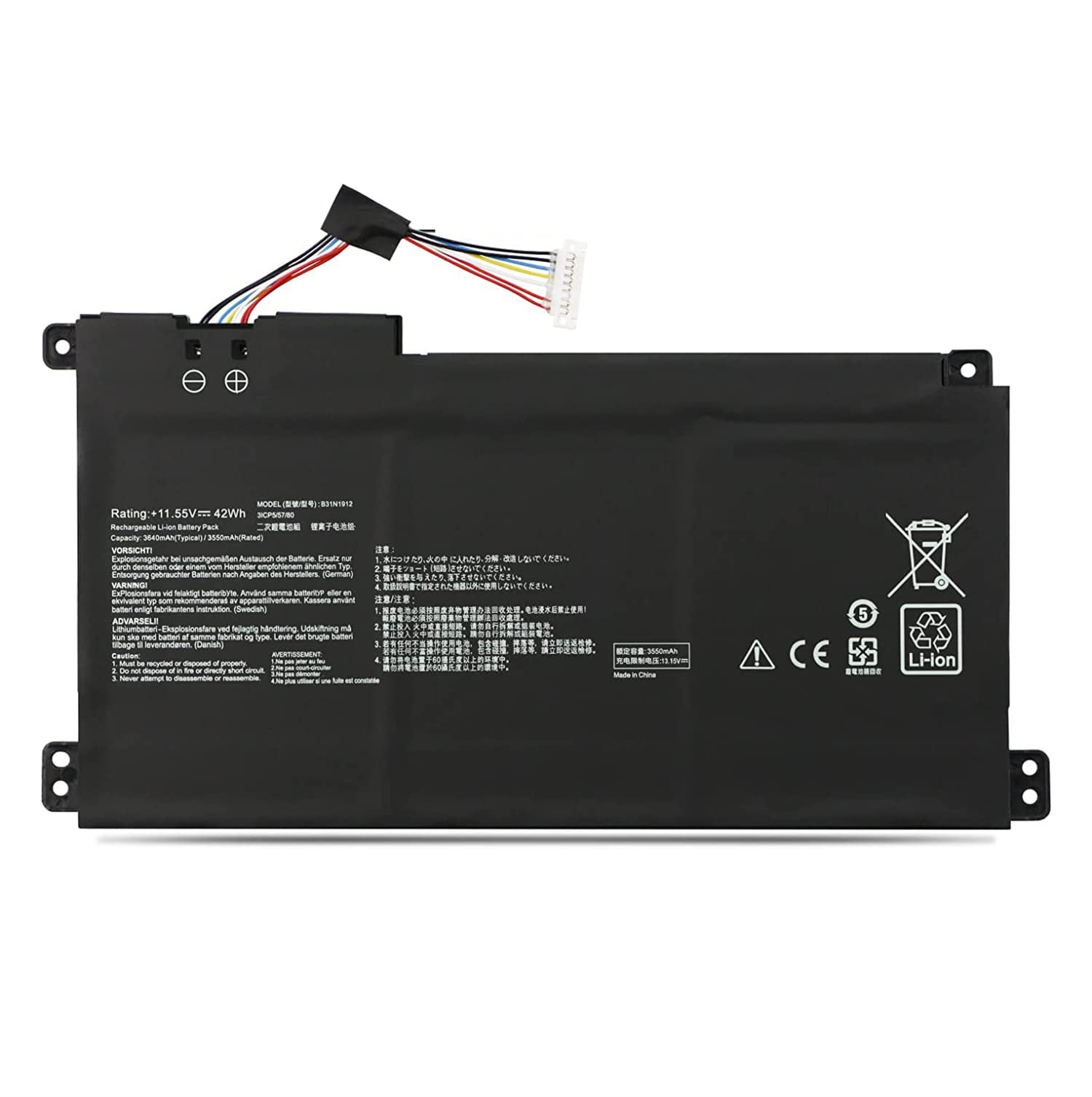 باتری لپ تاپ ایسوس VivoBook E410/E510 – مدل B31N1912 – اورجینال با ضمانت تست