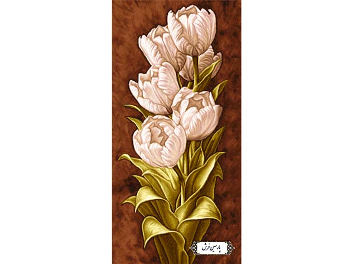 نخ و نقشه تابلو فرش طرح گل های زیبا - کد NG1445