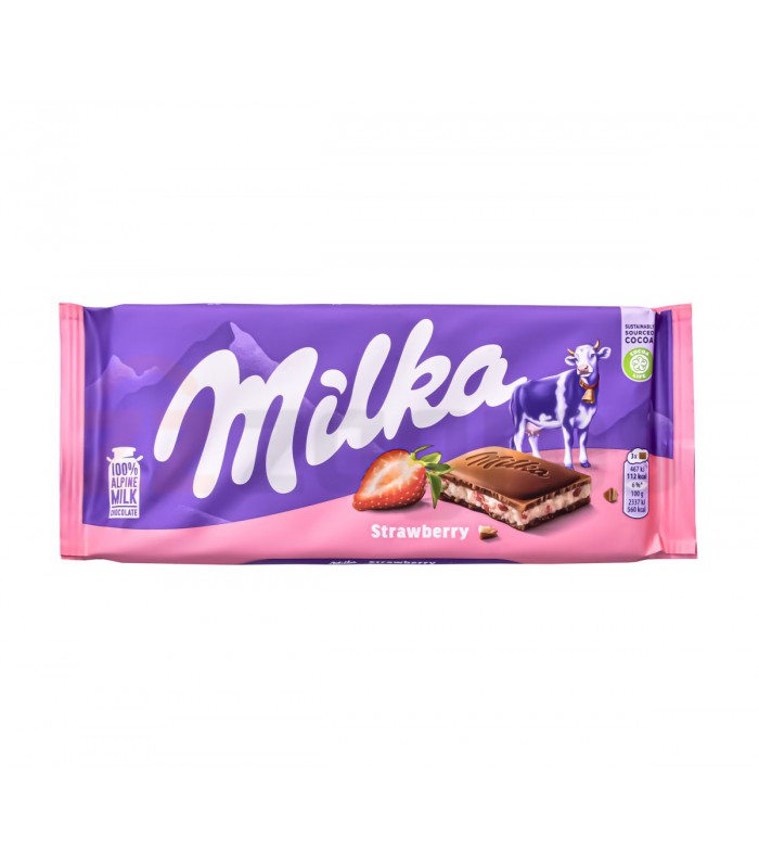 شکلات میلکا توت فرنگی 100 گرم