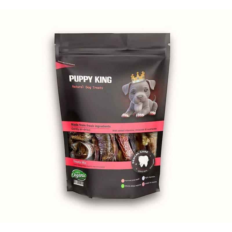 غذای تشویقی سگ «Puppy King» خرخره گوساله (150 گرم)