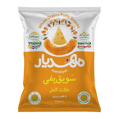 مهدیار سویق پفی غلات پنیری ۵۰ گرم