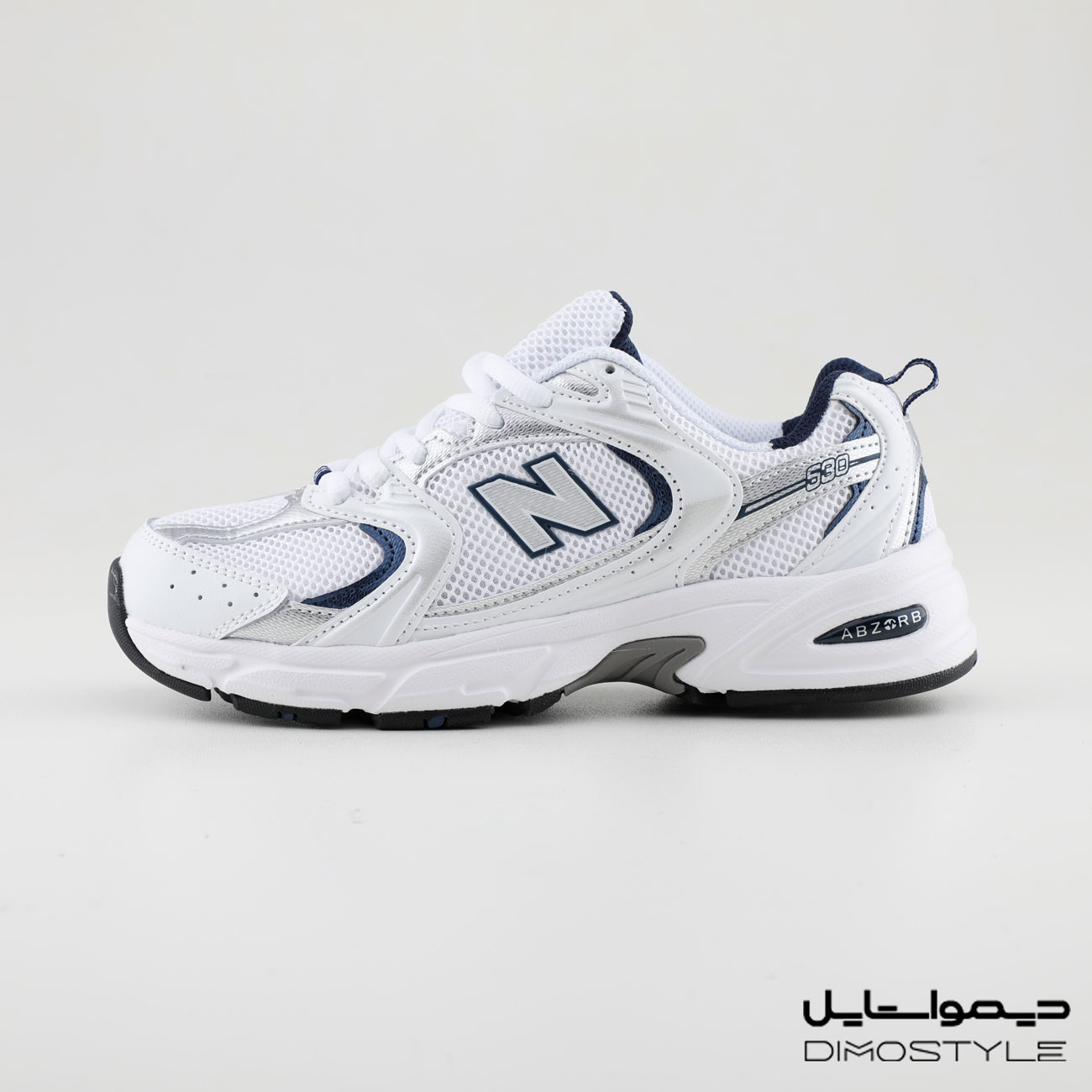 کفش اسپرت نیوبالانس سفید & سرمه ای NB_MR530SG