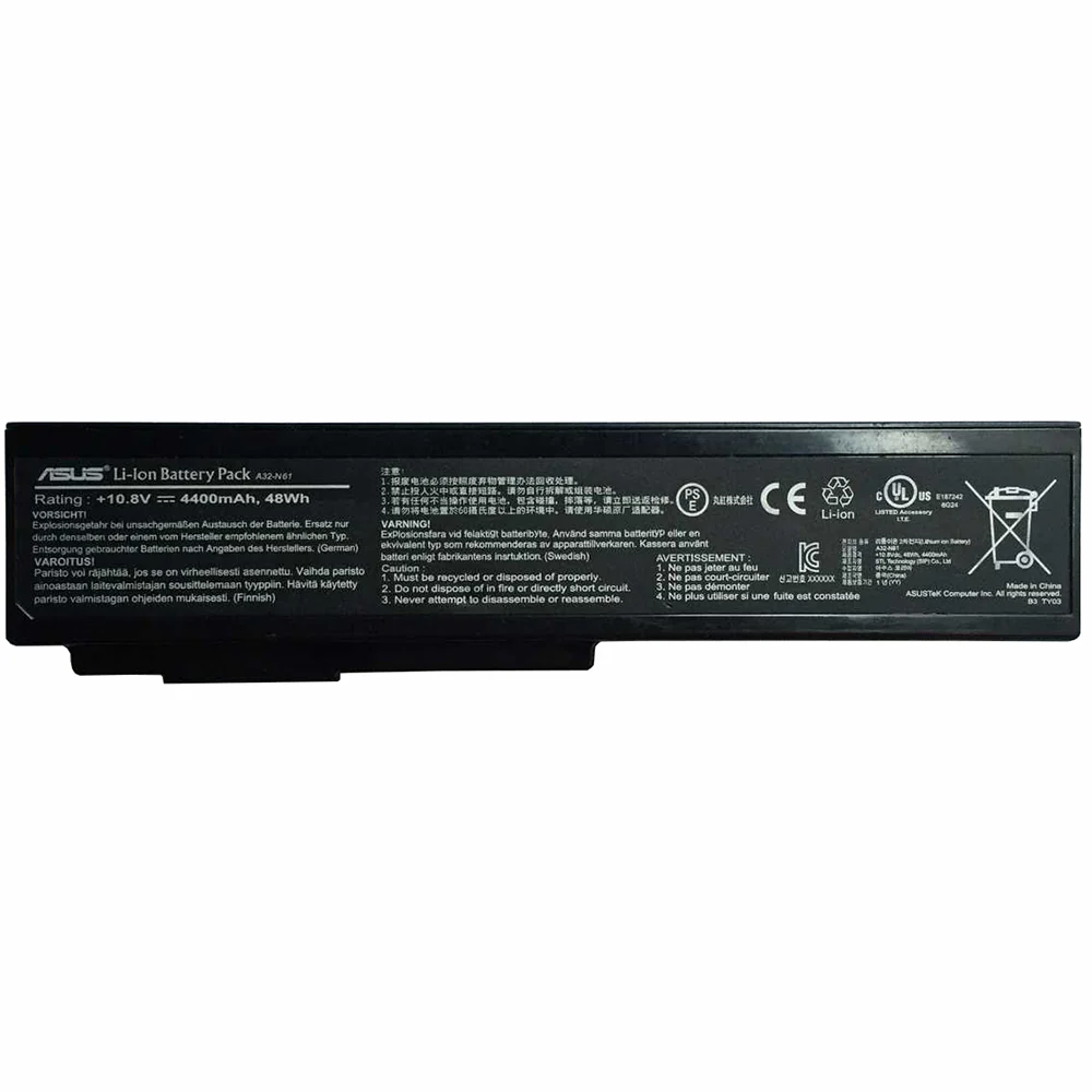 باتری اورجینال لپ تاپ ایسوس Asus N53 A32-M50